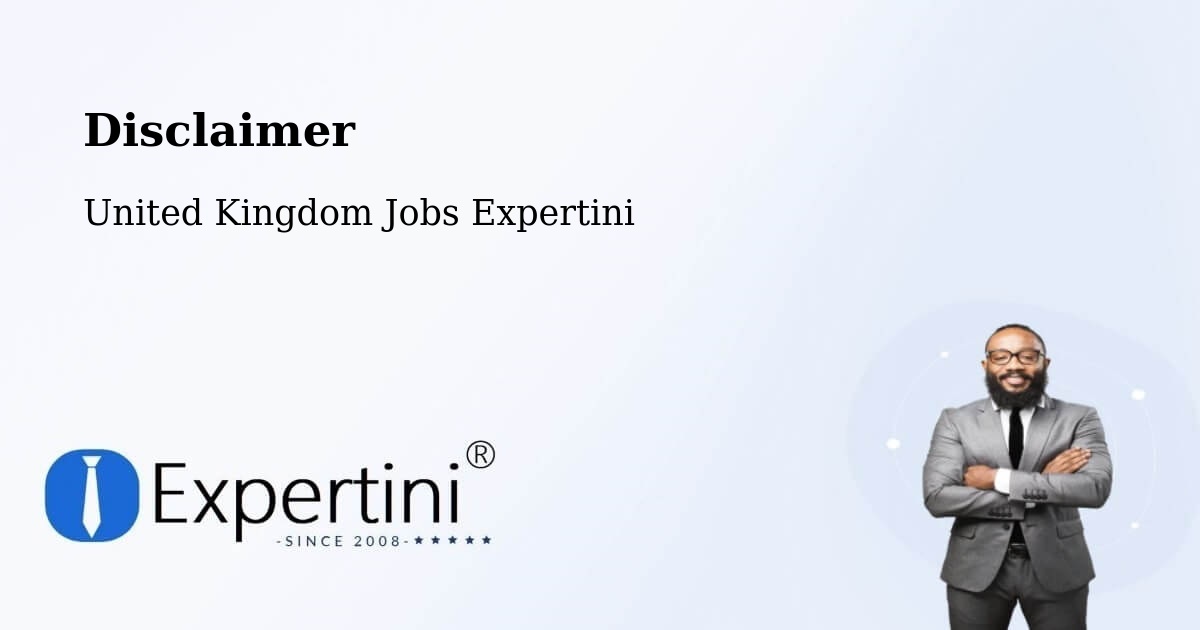 Disclaimer – Bletchley - United Kingdom Jobs Expertini
